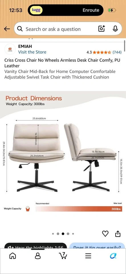 Criss cross desk chair - photo 2