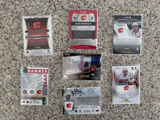 Sean Monahan Auto/Mem Card Lot - photo 2