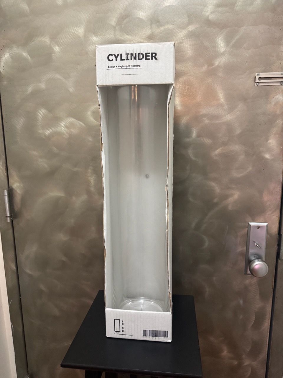 IKEA Cylinder Vase Clear Glass 26 ¾"