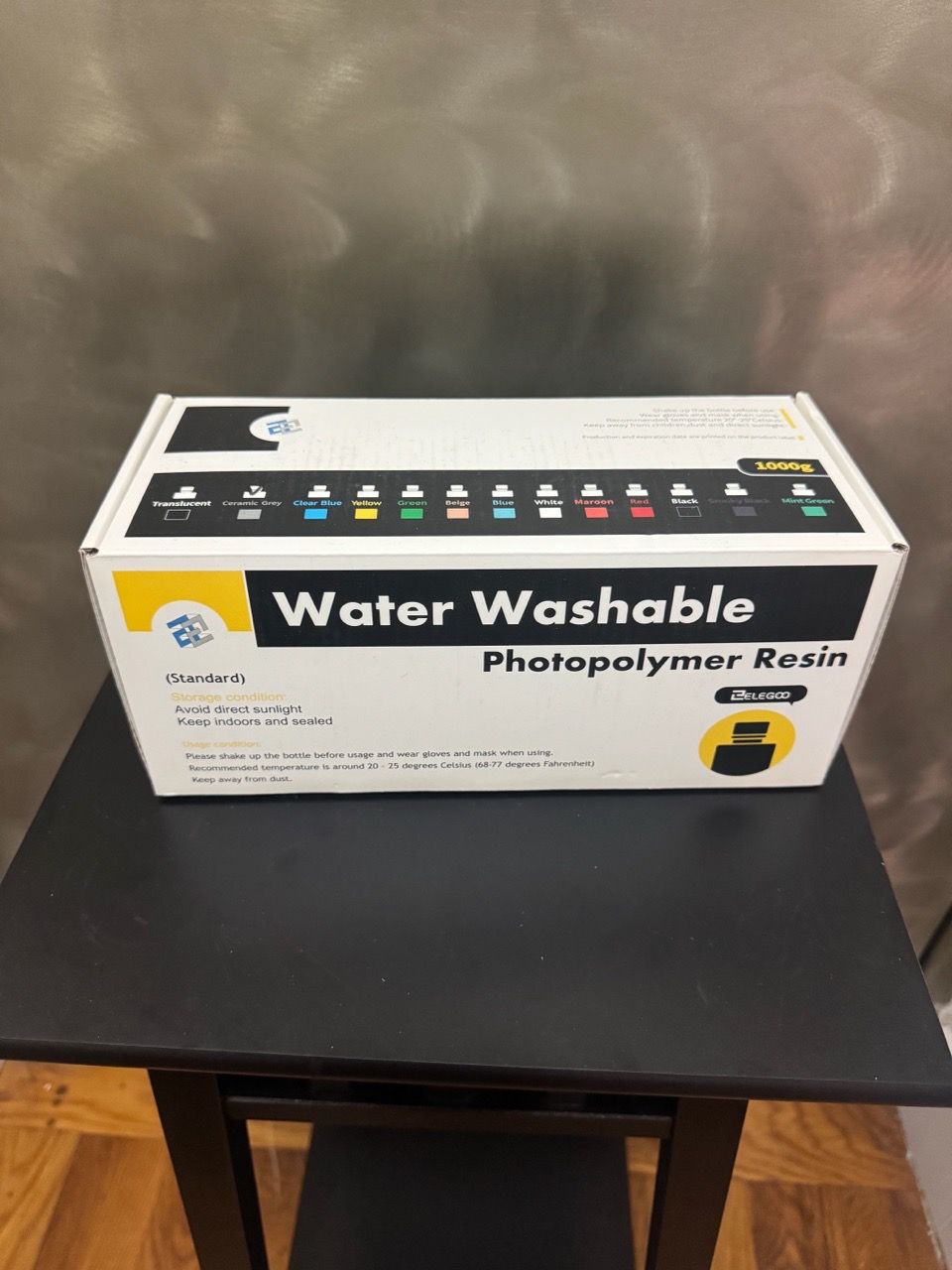 ELEGOO Water Washable 3D Printer Resin Ceramic Grey