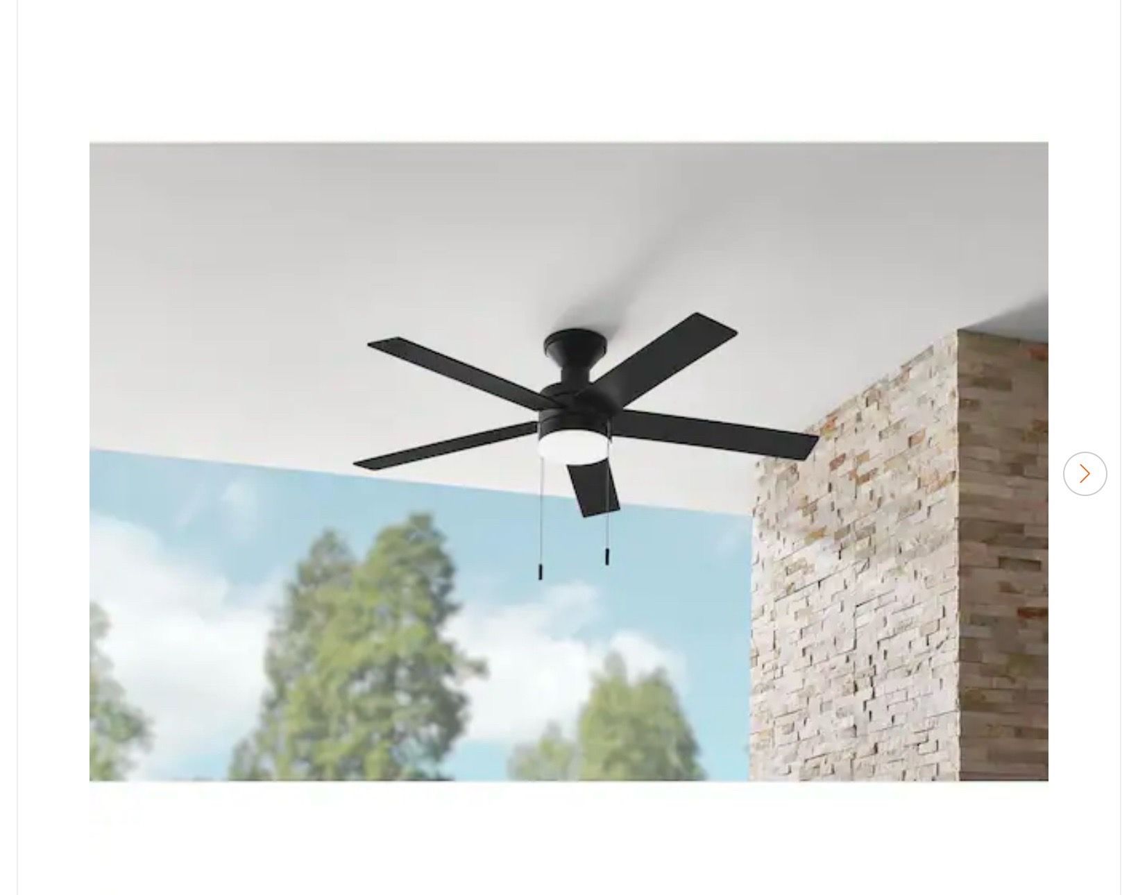 Hampton Bay Caltris 52 in. LED Indoor/Outdoor Ceiling Fan