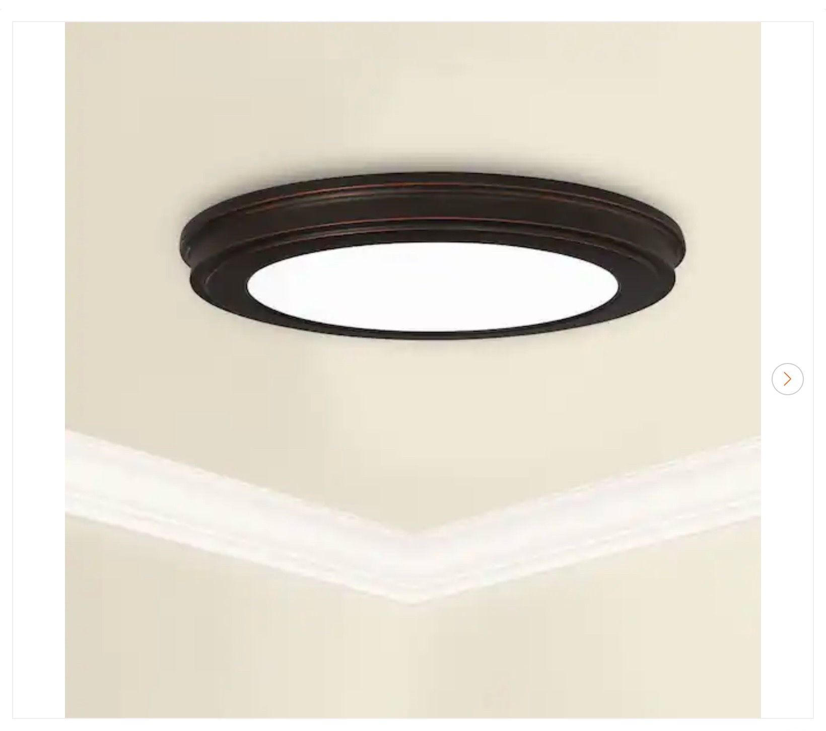 Commercial Electric 13 in. LED Ceiling Flush Mount (2-Pack)