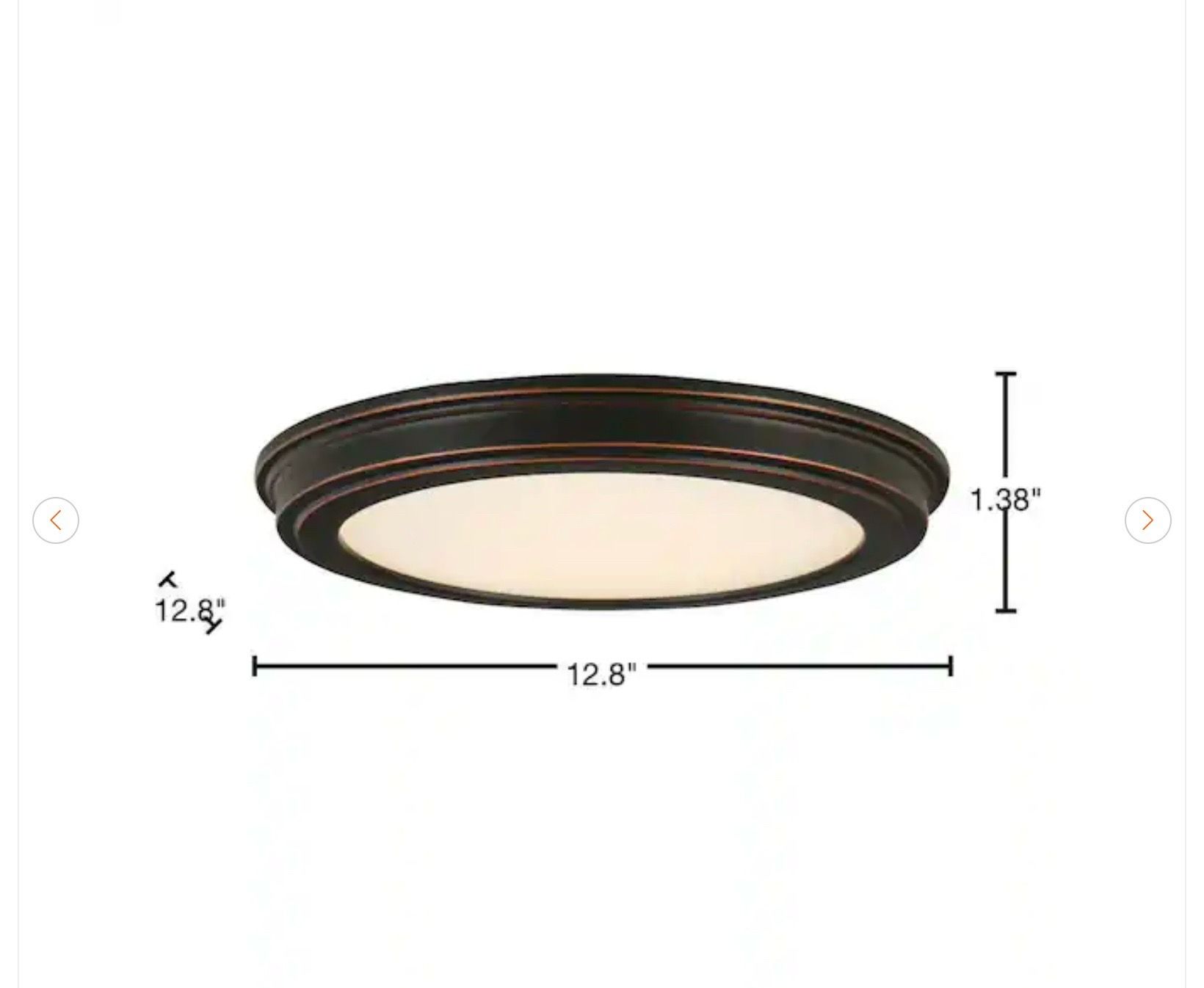 Commercial Electric 13 in. LED Ceiling Flush Mount (2-Pack) - photo 4