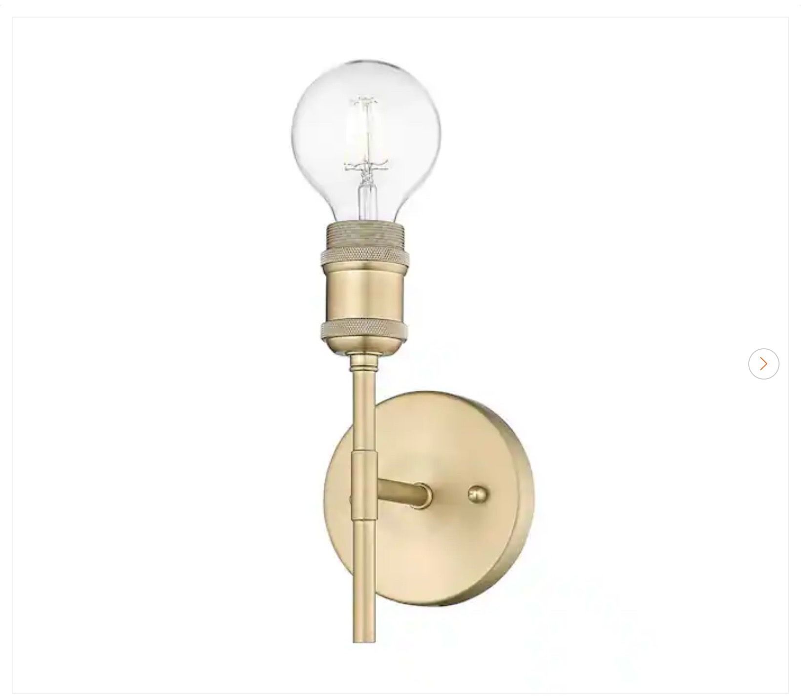 Golden Lighting Axel 1-Light Champagne Bronze Sconce Set of 2