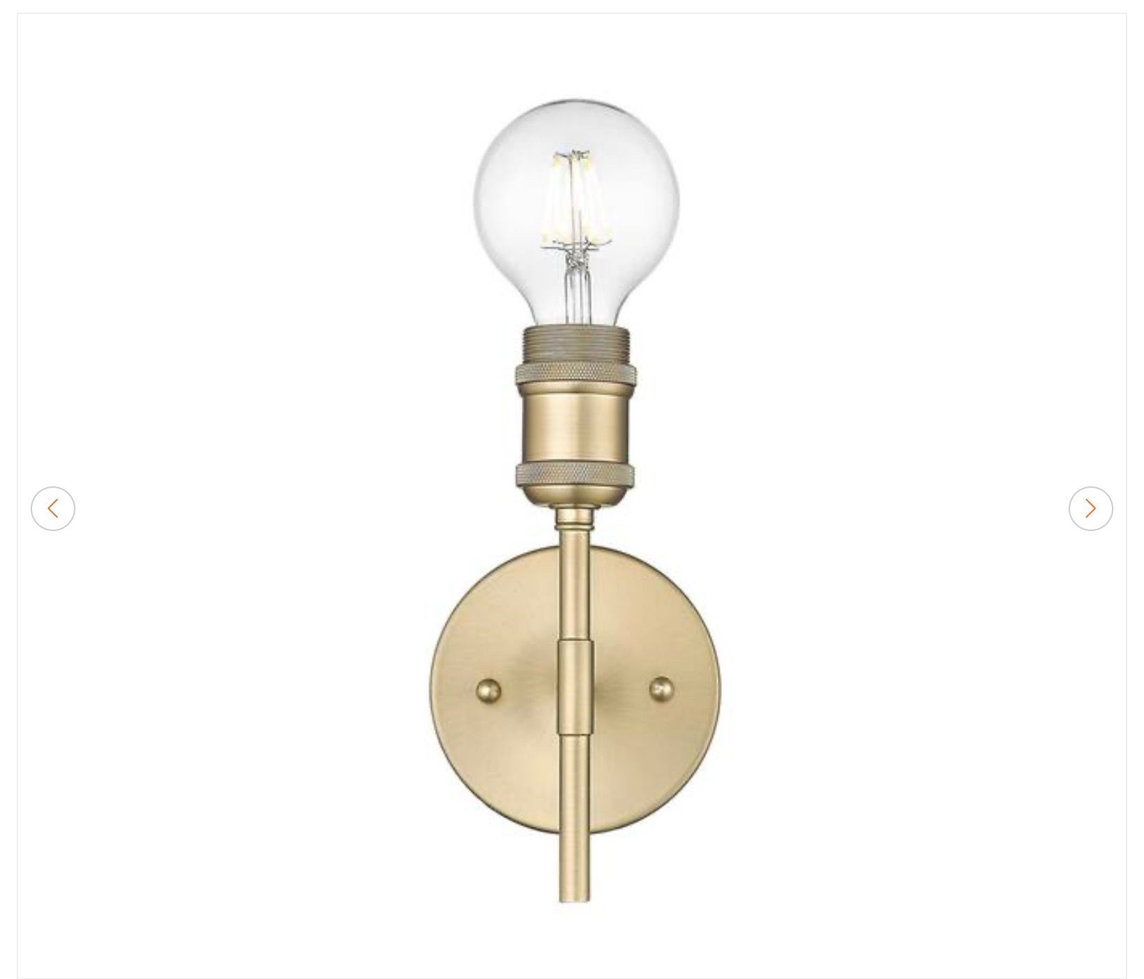 Golden Lighting Axel 1-Light Champagne Bronze Sconce Set of 2 - photo 2