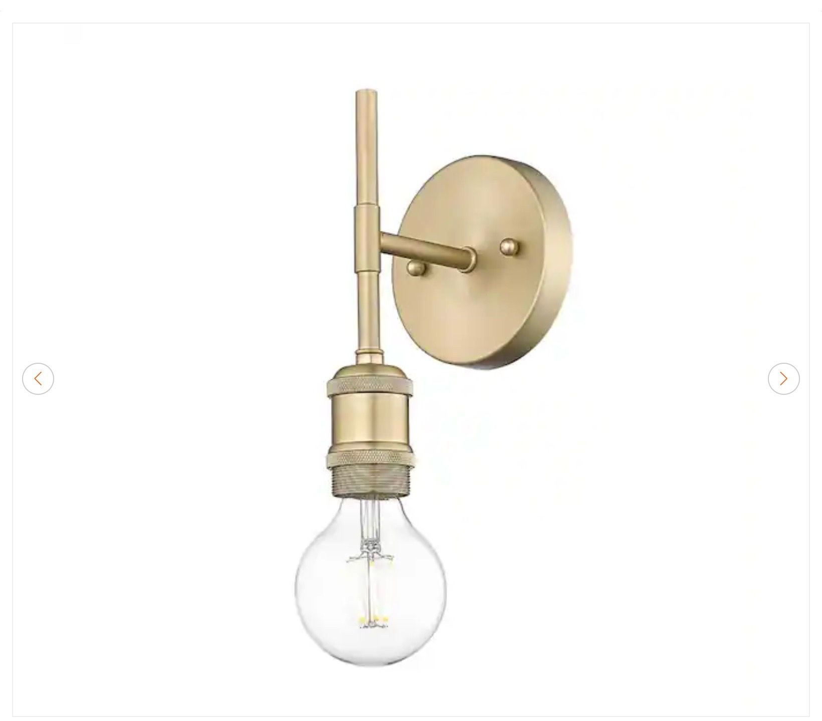 Golden Lighting Axel 1-Light Champagne Bronze Sconce Set of 2 - photo 4