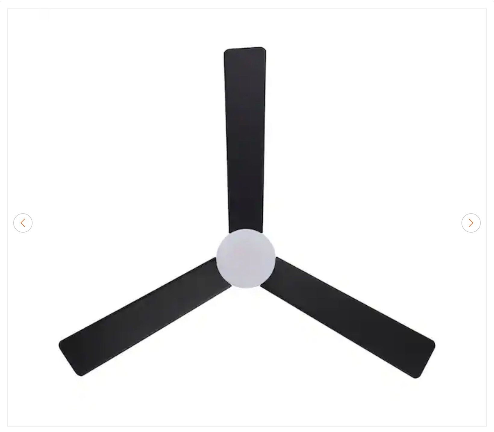 Hampton Bay Madison II 52 in. Matte Black Ceiling Fan - New - photo 2