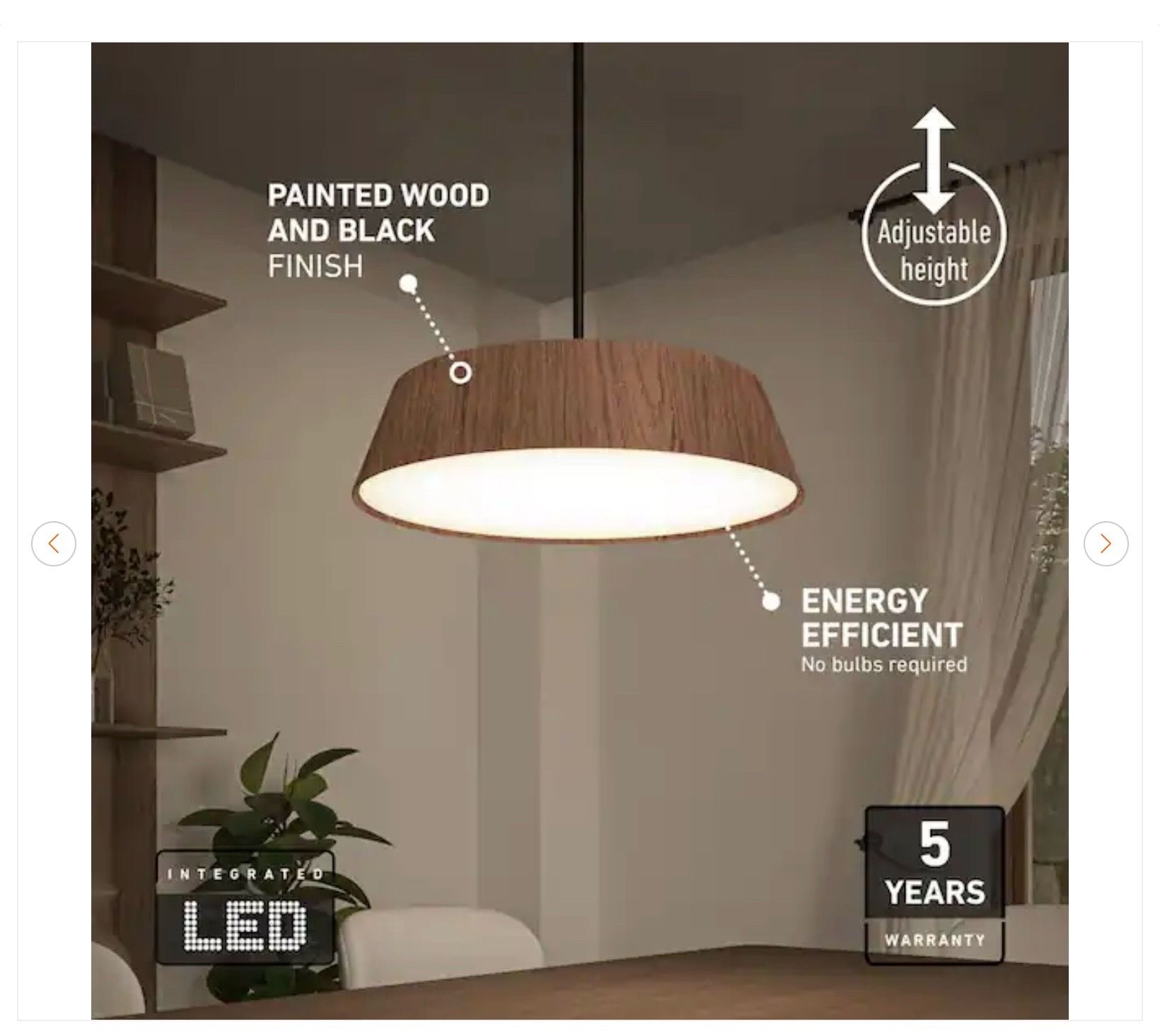 Artika Dunham 32W Modern LED Hanging Pendant Light - photo 5