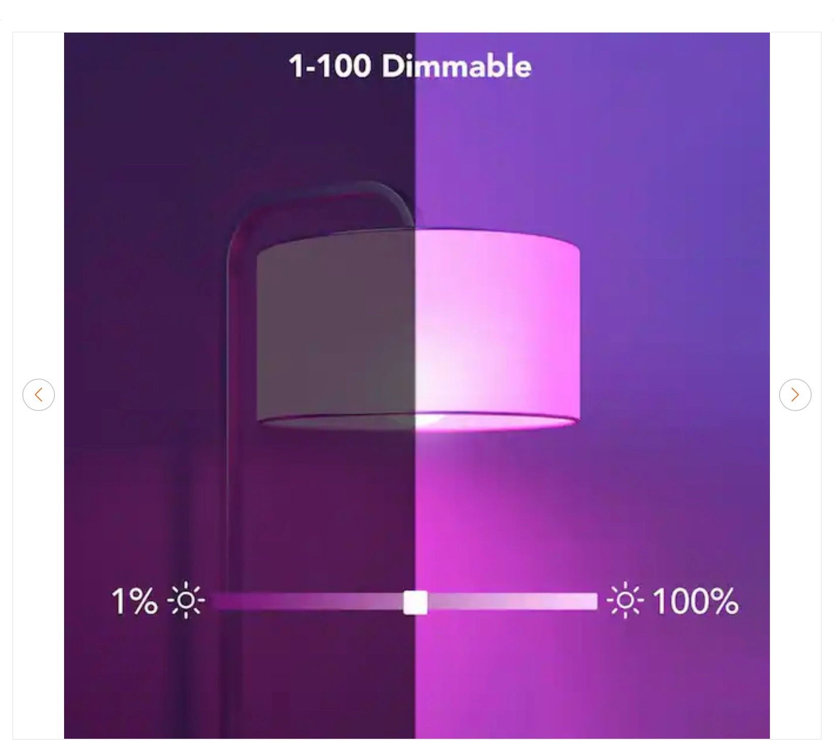 Govee WiFi RGBWW Smart A19 LED Bulb 800LM 60W Eq 2 Pack - New - photo 5