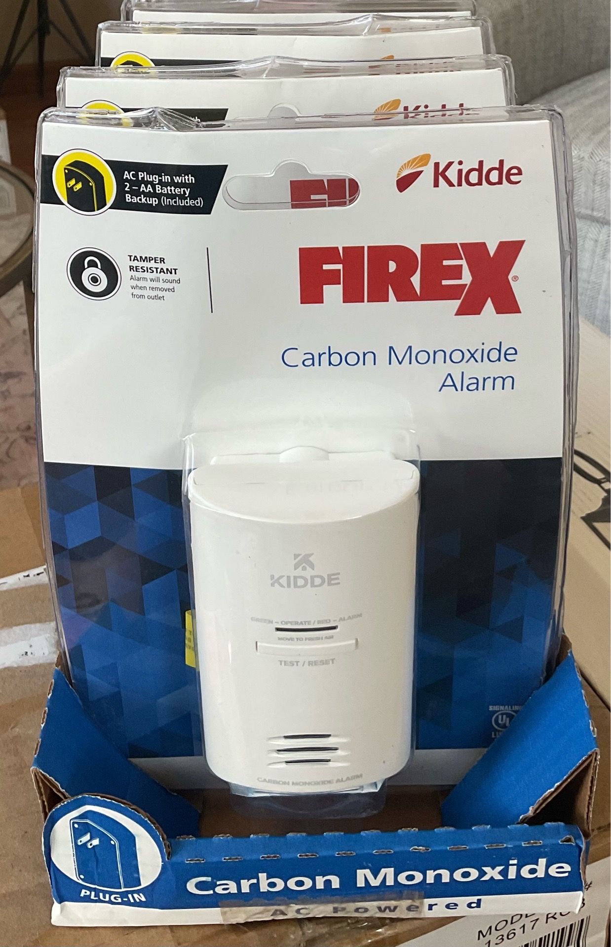 Kidde Firex Plug-In Carbon Monoxide Detector, AA Battery Backup