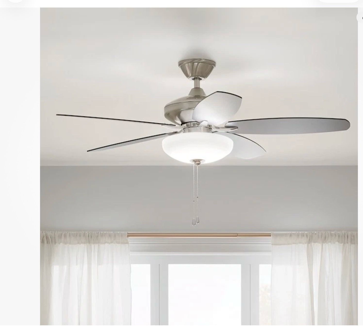 Renew Select 52-in Brushed Stainless Steel LED Ceiling Fan - photo 4
