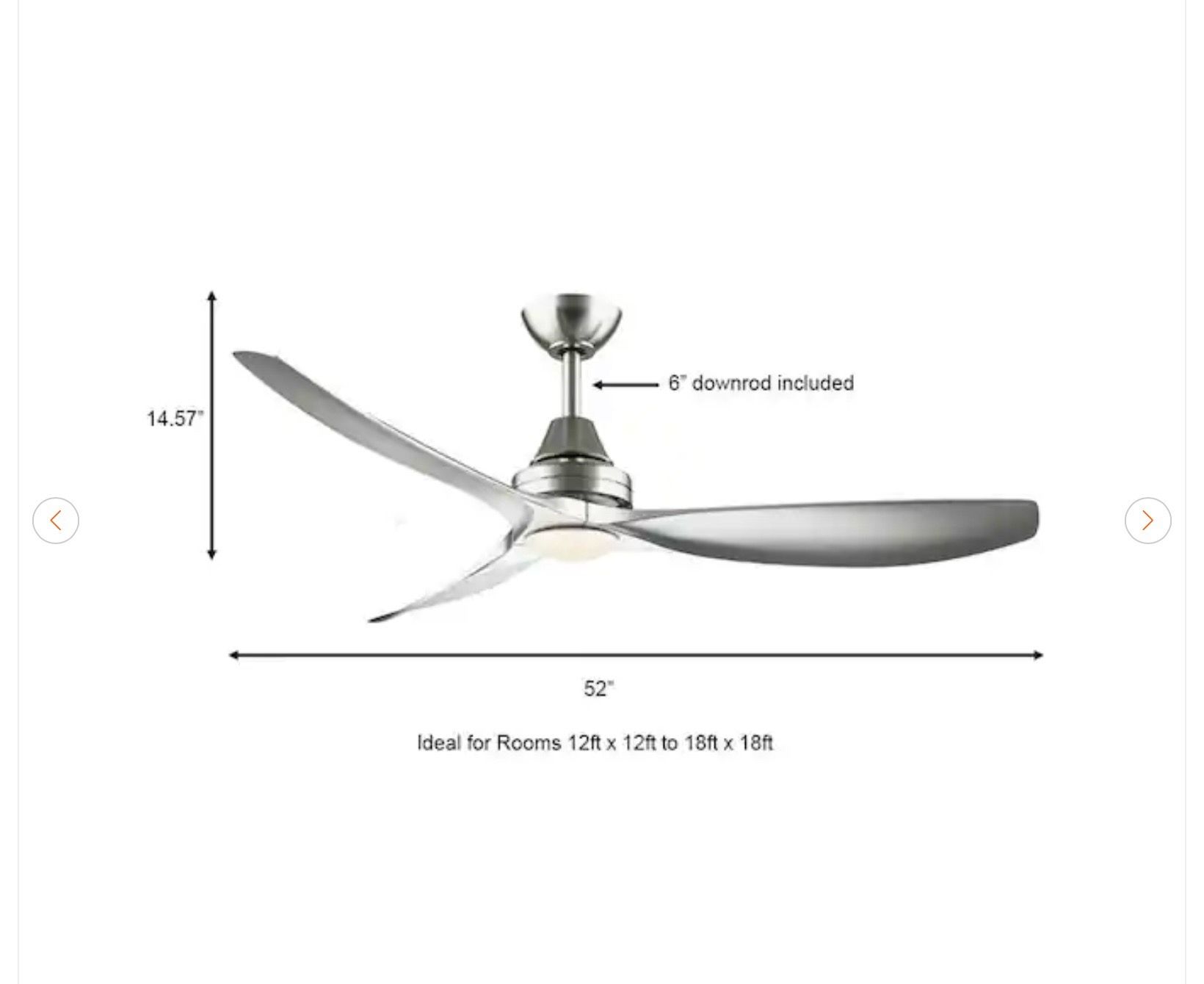 Home Decorators Collection Levanto 52 in. LED Ceiling Fan - photo 5