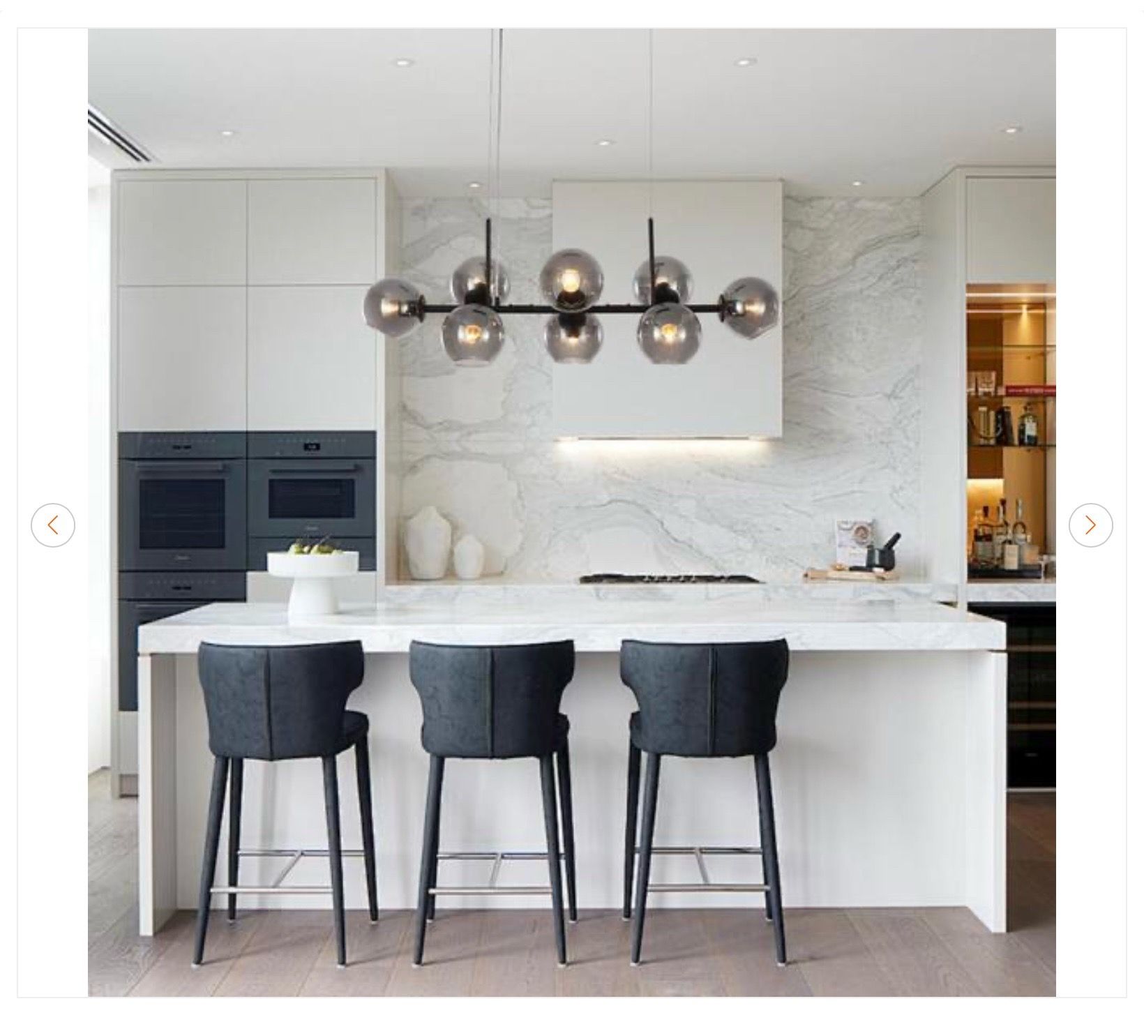 8-Light Gray Sputnik Linear Globe Pendant Chandelier - photo 3
