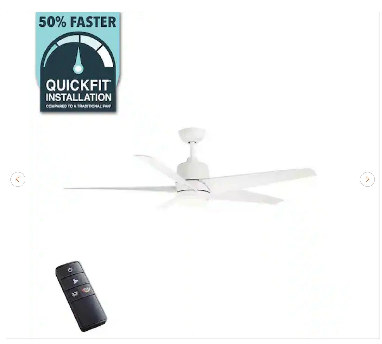 Hampton Bay Mena 54 in. LED Indoor/Outdoor Ceiling Fan - New - photo 5