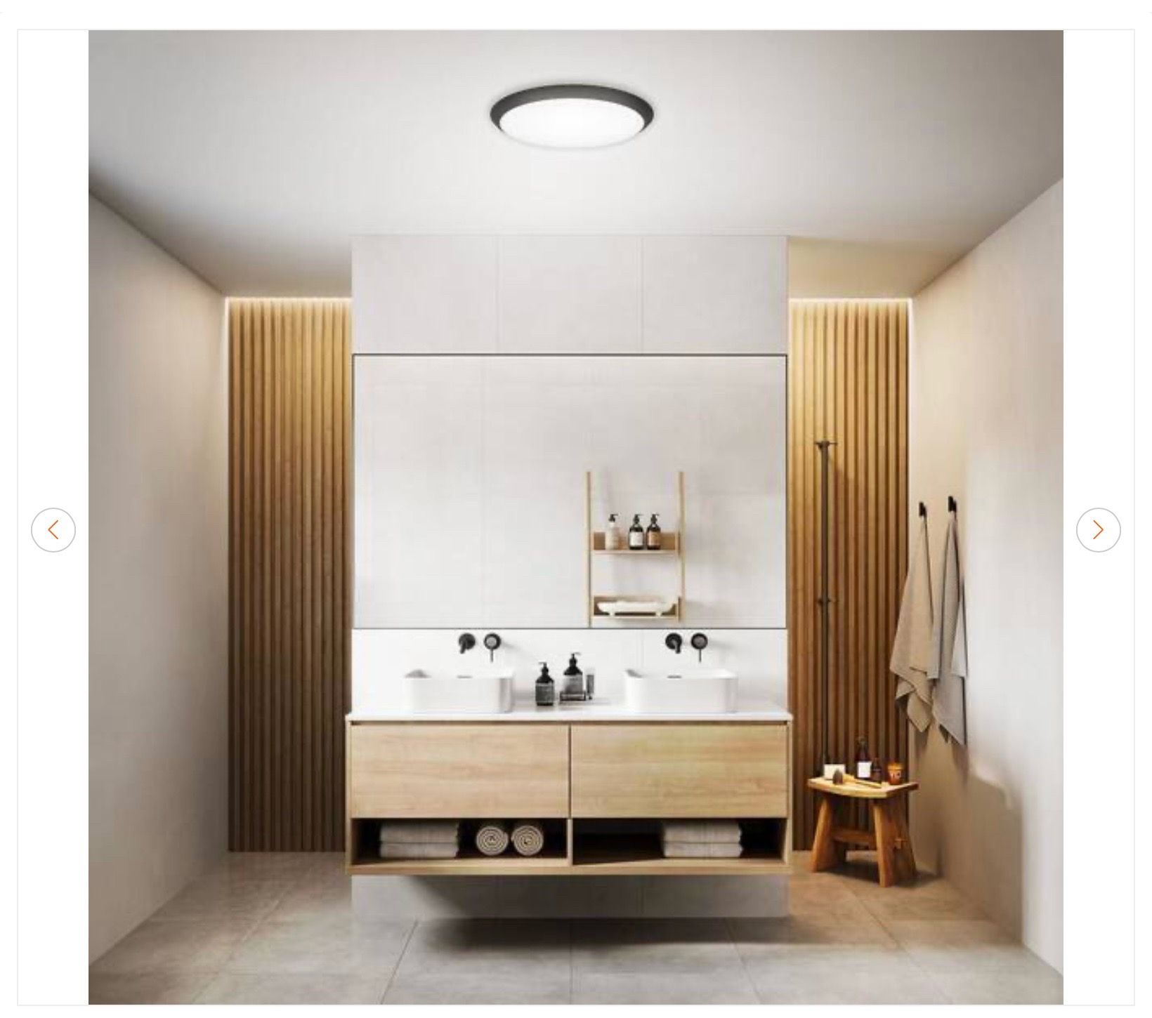 15 in. Matte Black Motion Sensor LED Flush Mount Ceiling Light - photo 2