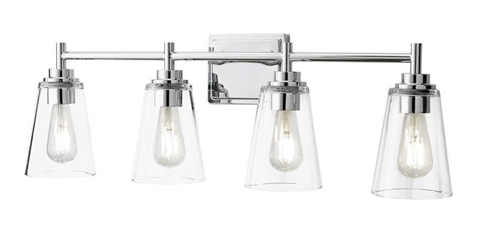 Hampton Bay Wakefield 4 Light Vanity Light Chrome - New - photo 2