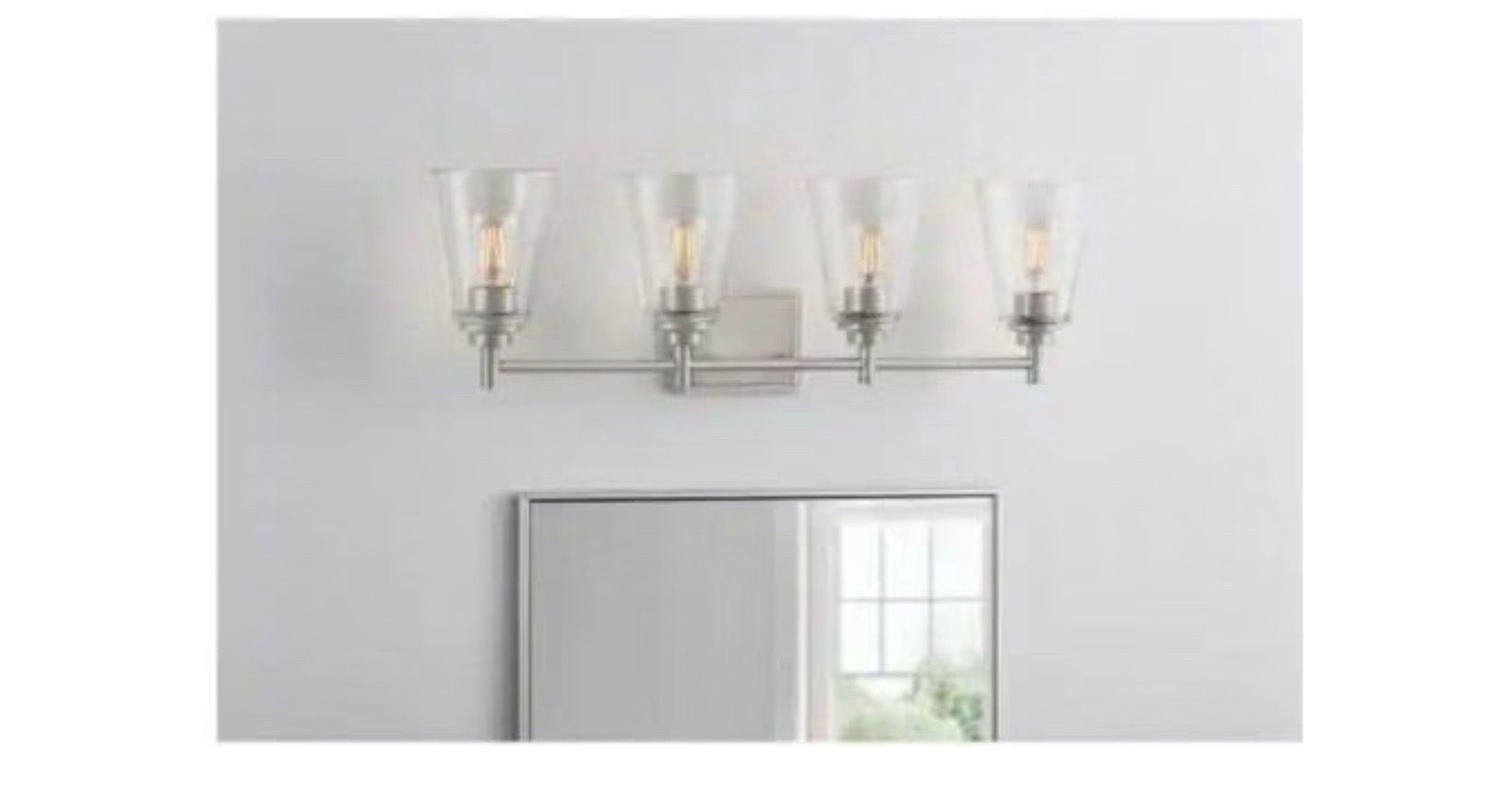 Hampton Bay Wakefield 4 Light Vanity Light Chrome - New - photo 3