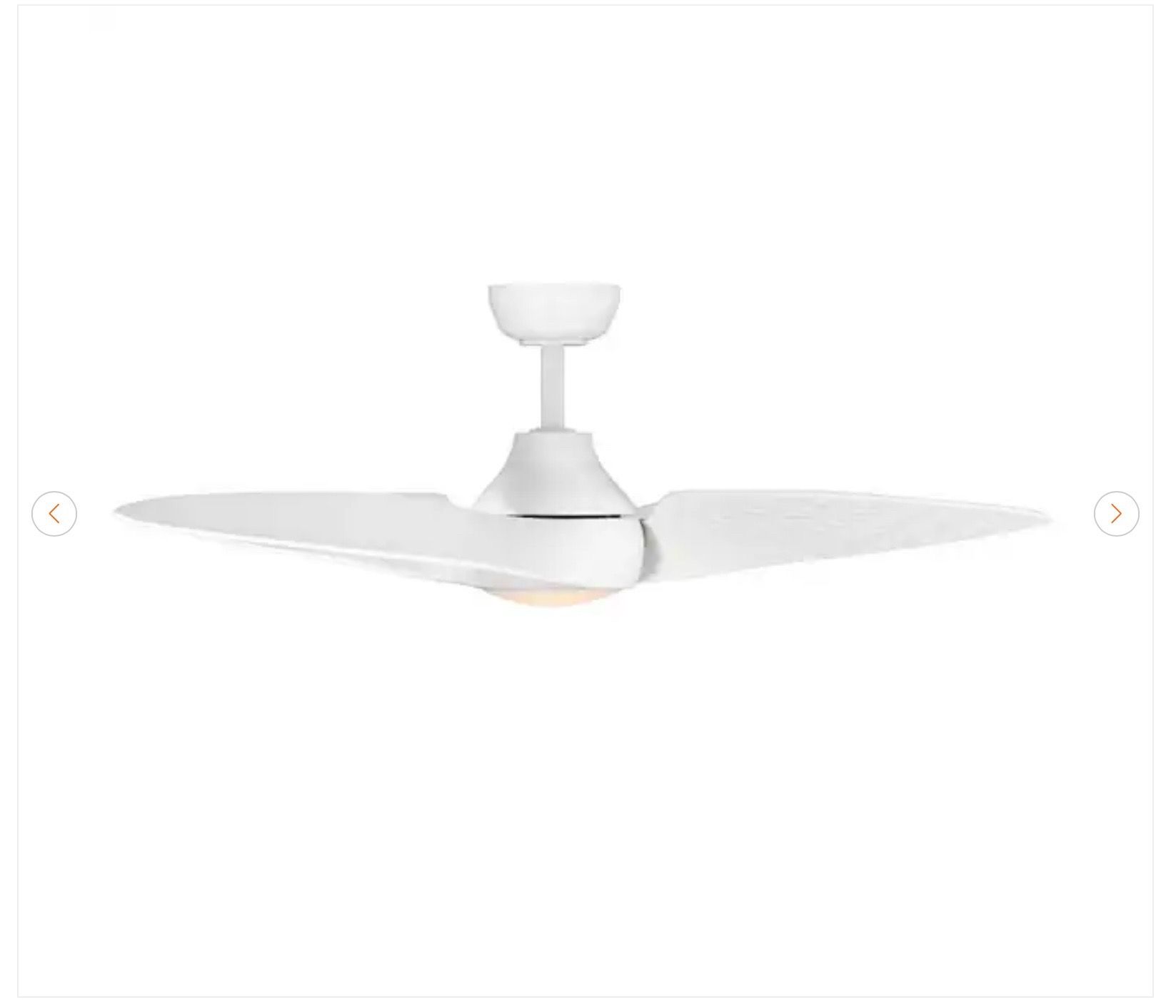 Hampton Bay Fernbrooke 52 in. Matte White Ceiling Fan - New - photo 5