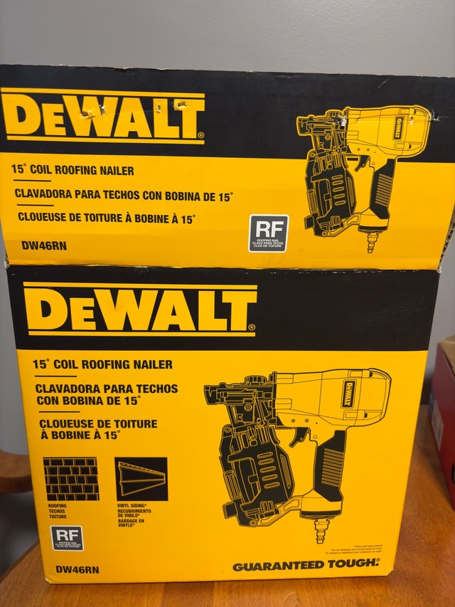 DEWALT 15-Degree Pneumatic Coil Roofing Nailer - photo 2