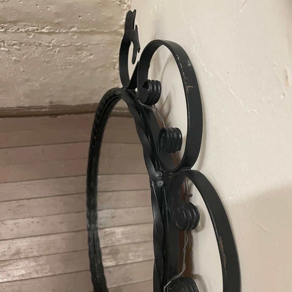VTG Bombay Co. Oval Wrought Iron, Black Accent Wall Mirror - photo 3