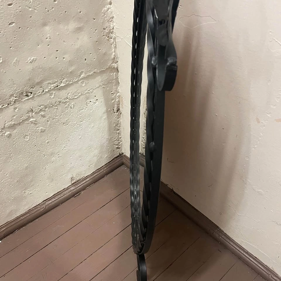VTG Bombay Co. Oval Wrought Iron, Black Accent Wall Mirror - photo 5