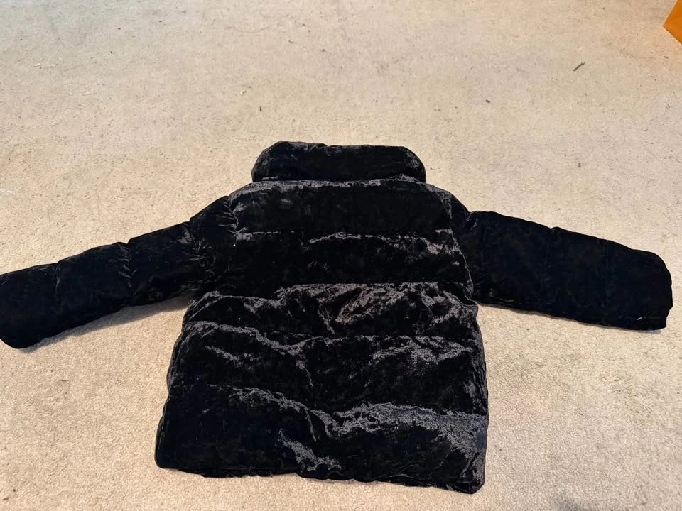 Kids Ralph Lauren down duck feather winter bomber suede jacket - photo 4