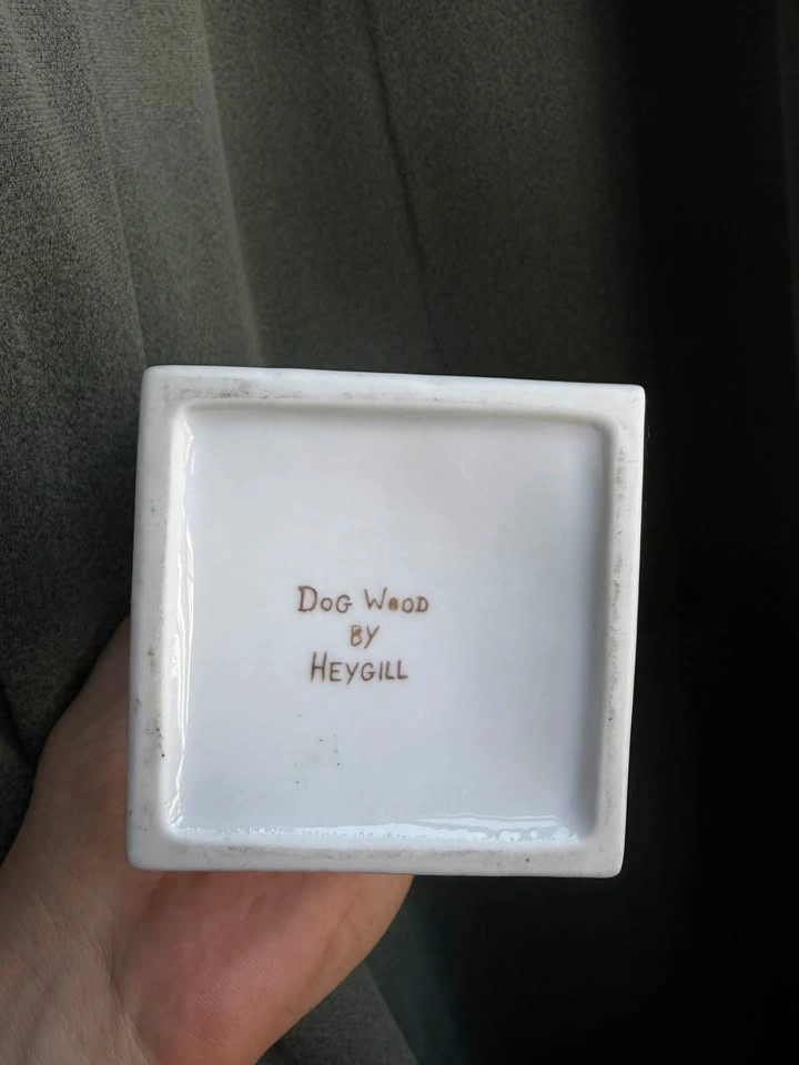 Vintage Heygill Ceramic Floral Vase – Dogwood Pattern - photo 5