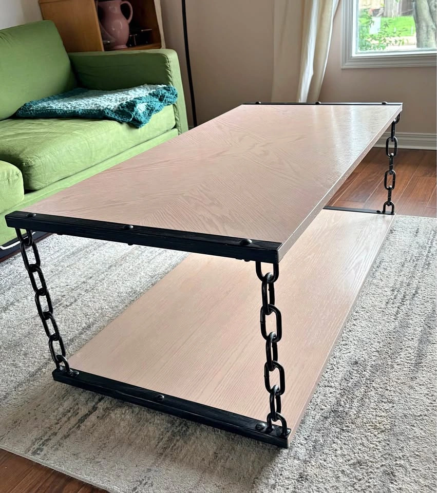 Chain link coffee table