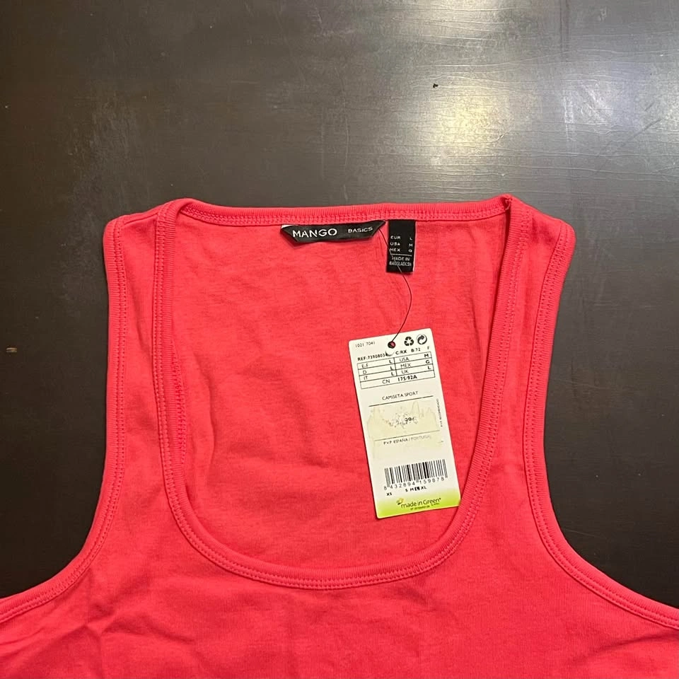 Women’s Scoop Neck Tank Top / Stretch Cotton Rich/ size L i - photo 4