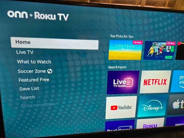 Onn 40 inch, 2026, Smart Roku TV in like new condition with box - photo 3
