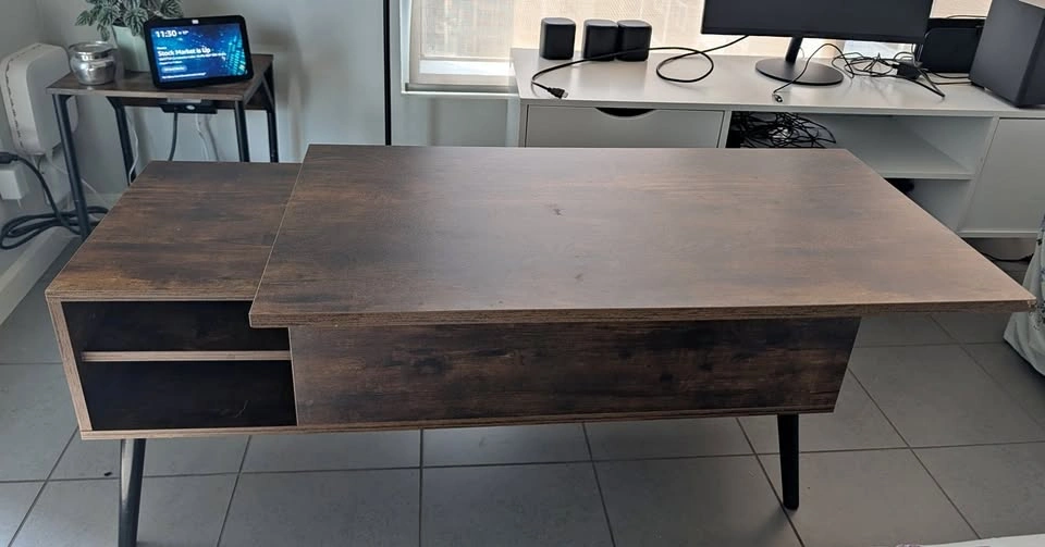 Lift-Top Coffee Table with Storage - Used in Very Good Condition