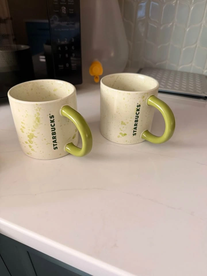 Starbucks Matcha Splatter Mugs - photo 4
