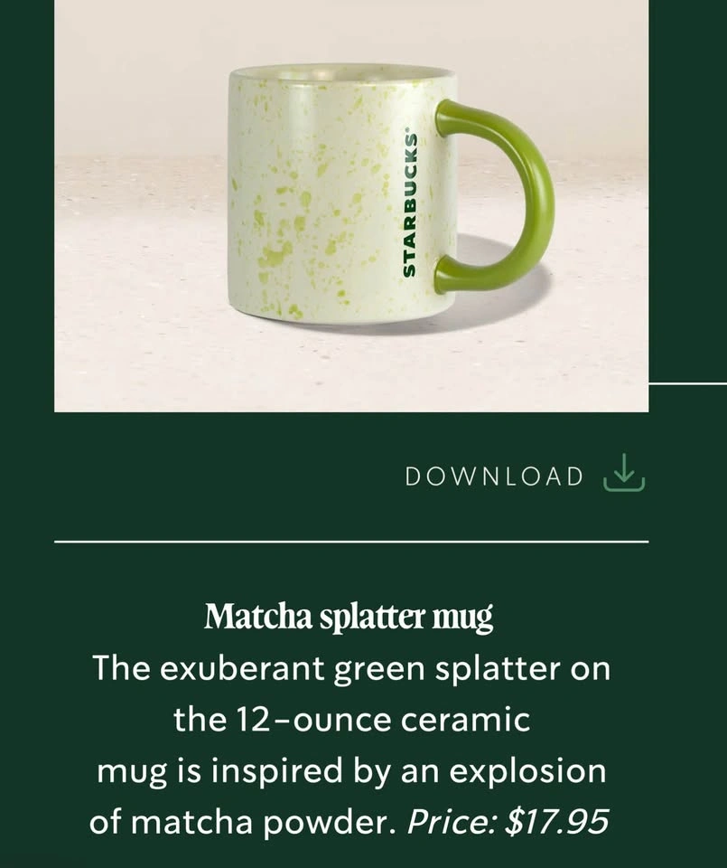 Starbucks Matcha Splatter Mugs - photo 5