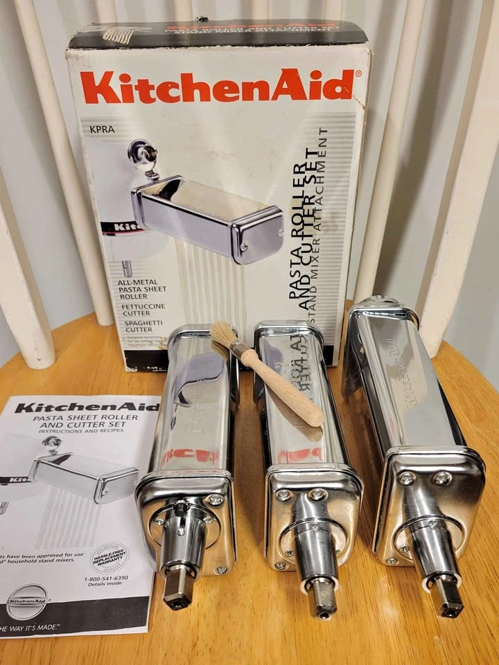 KitchenAid KPRA 3-Piece Pasta Roller & Cutter Set / NEW