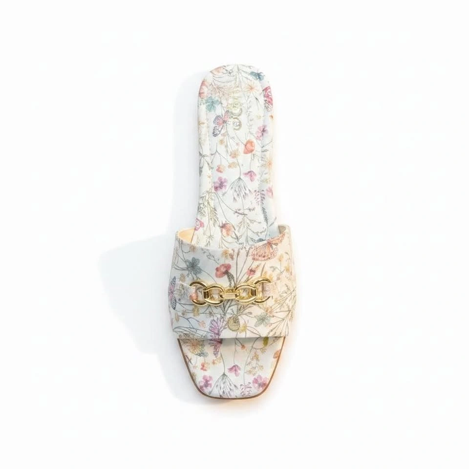Aldo Floral Print Flat Slide Sandals - photo 2