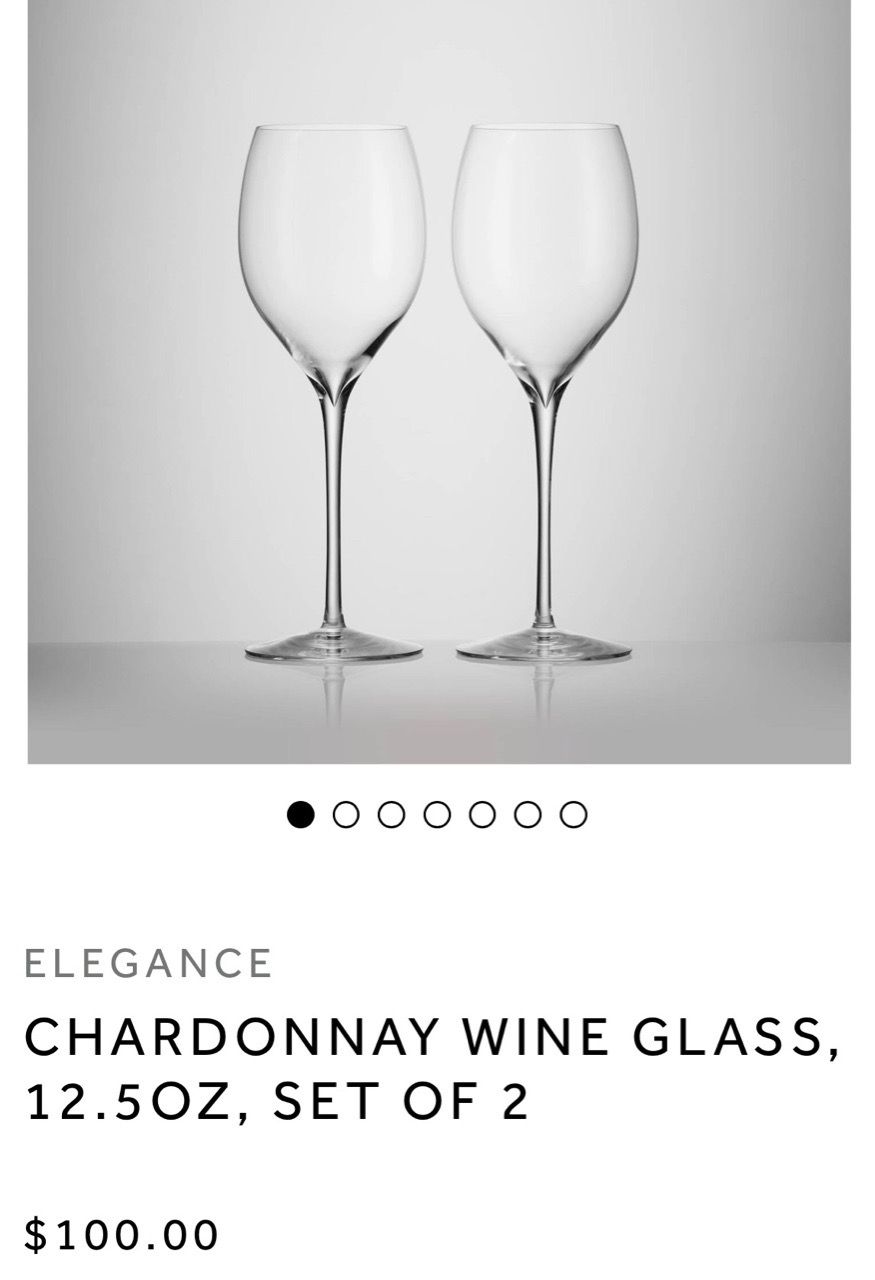Luxury wine glasses