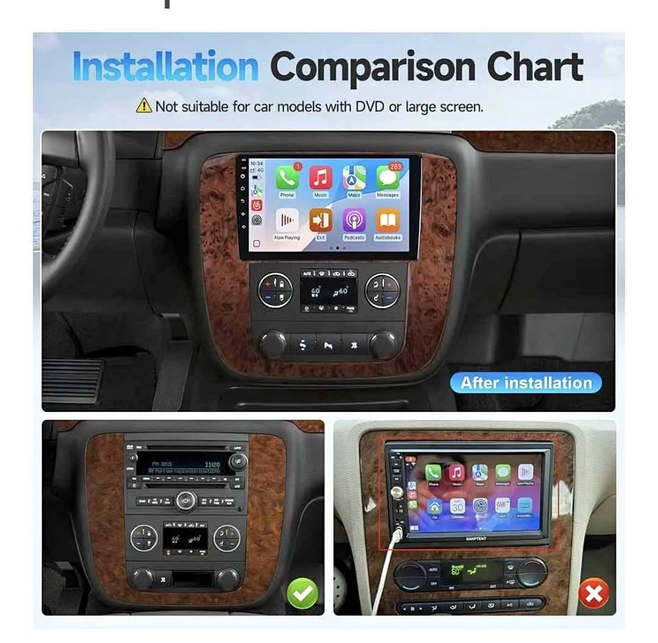 Car Radio Stereo for Chevrolet Silverado Tahoe Suburban GMC Yuko