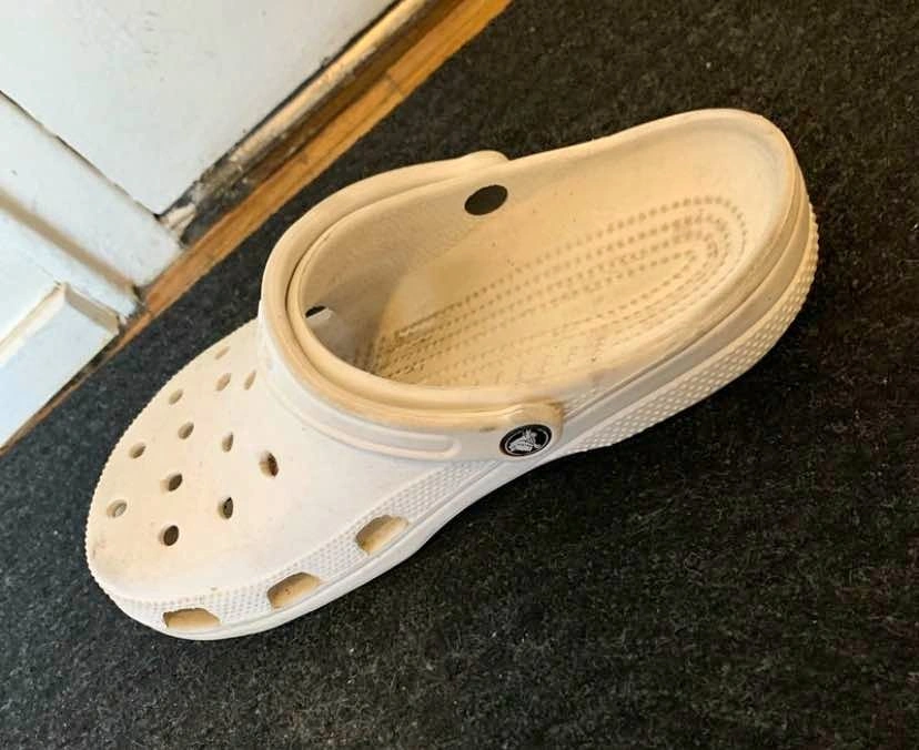 White Crocs Classic Clogs