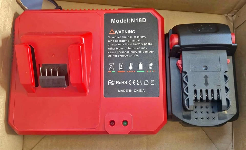 Abeden 5.0Ah Replacement for Milwaukee M18 Battery and Charger