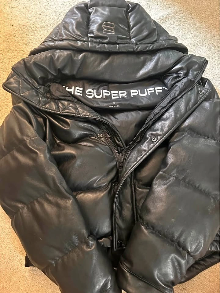 Aritzia Super Puff Vegan Leather Size S