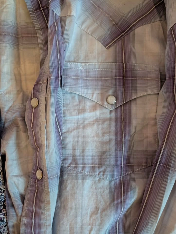 Stetson Men's "Smoke Diamonds" Plaid Pearl Snap Western Shirt - - photo 3