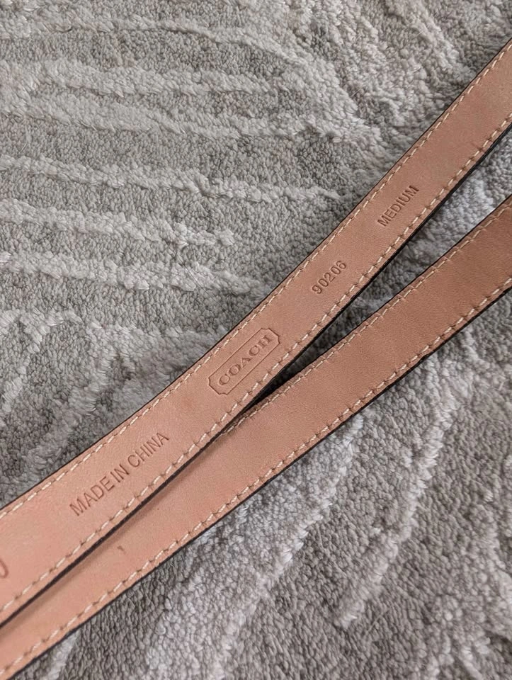 Coach Women's Studded Metallic Leather Belt - photo 4