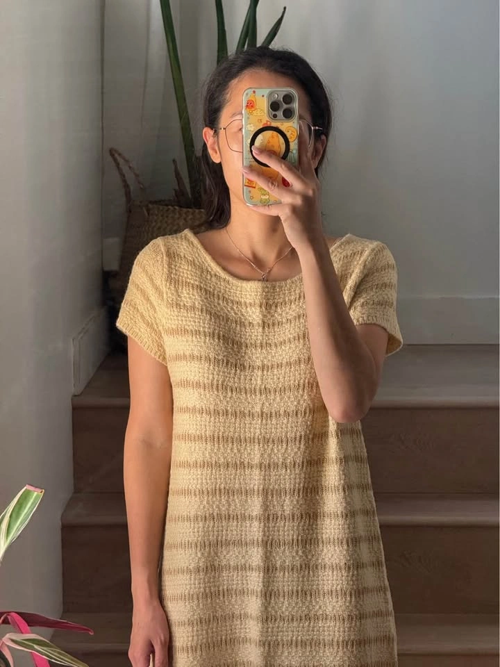 Zara Yellow Knit Midi Dress - photo 2