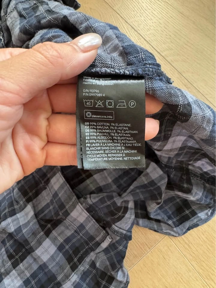H&M Plaid Button-Down Midi Dress - photo 3