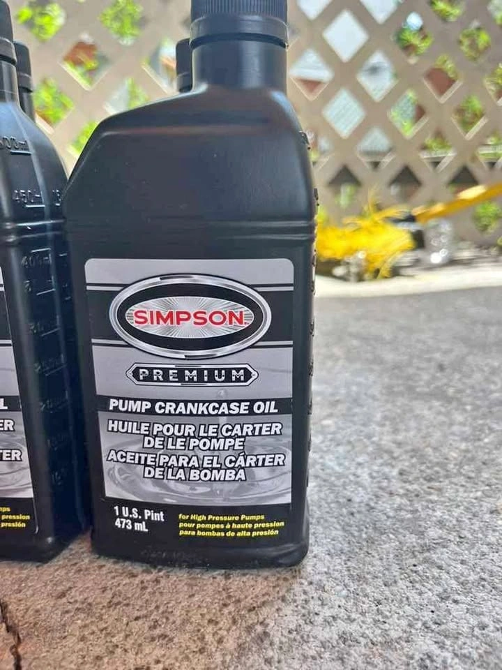 Simpson premium pump oil