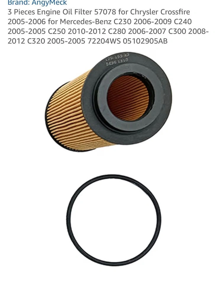 Oil filters (set of 3) Mercedes Benz and Chrysler - photo 3