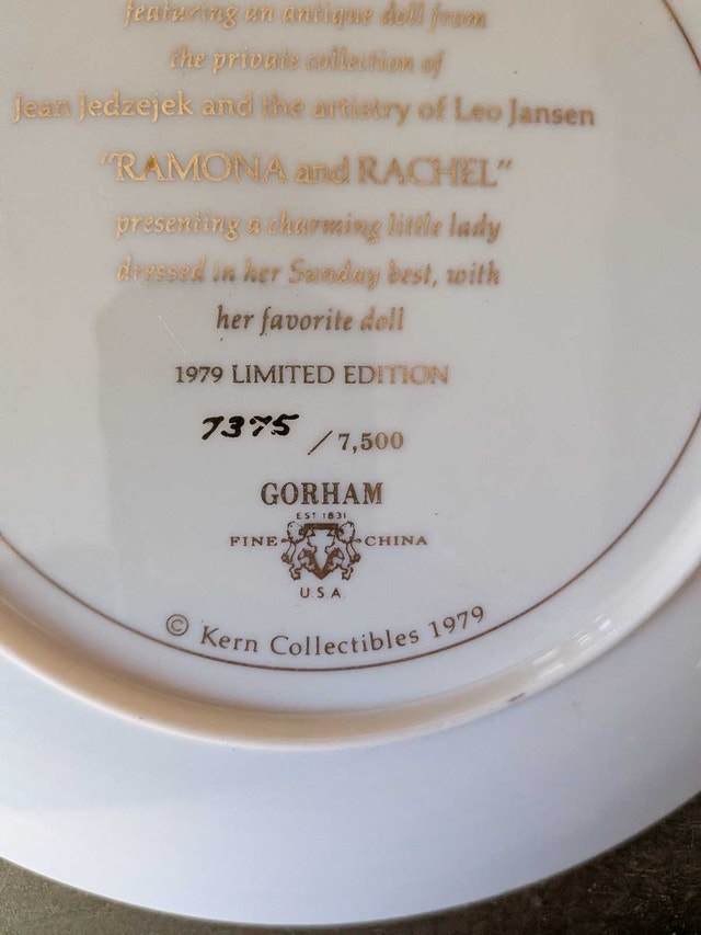 Gorham 'Ramona & Rachel' China Plate - photo 4