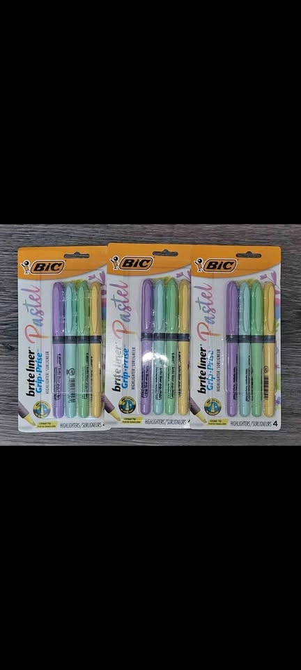 BIC Highlighters and Sharpie Markers