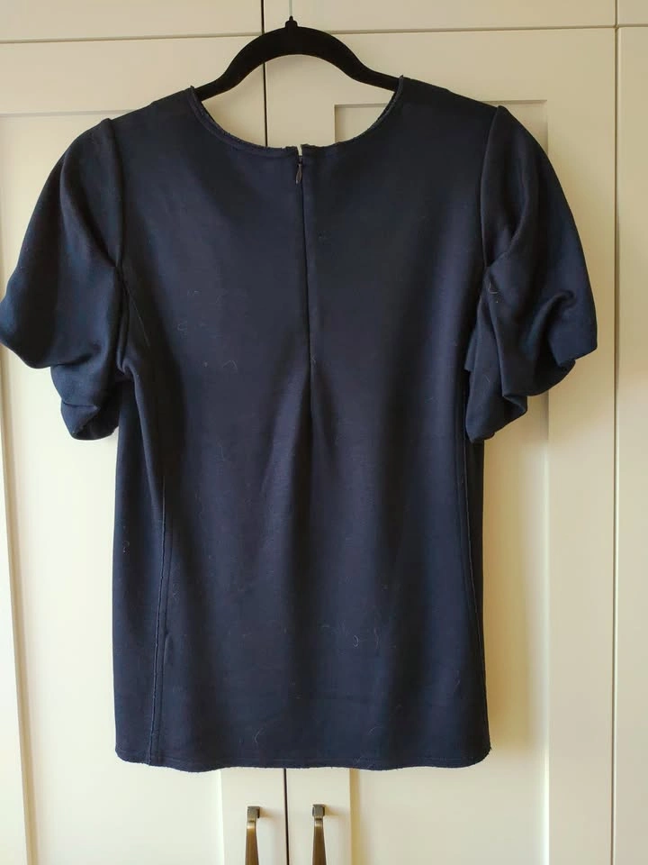 COS Balloon Sleeve Navy Top - XS - photo 2