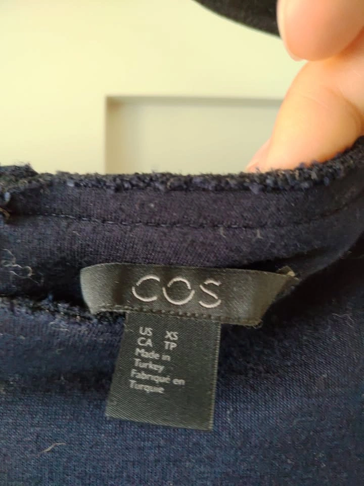COS Balloon Sleeve Navy Top - XS - photo 4